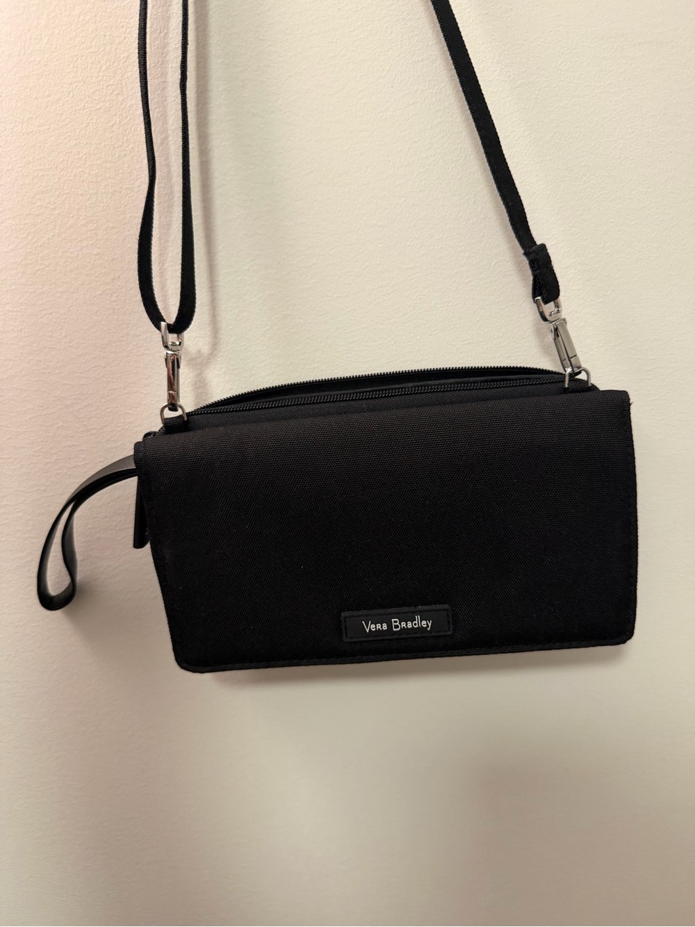 Vera Bradley Black Crossbody Wristlet